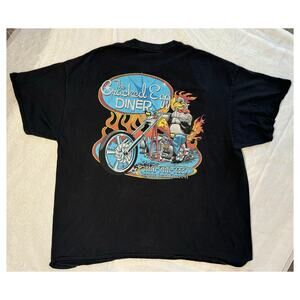 The Cracked Egg Diner Daytona Beach Motorcycle Graphic Shirt